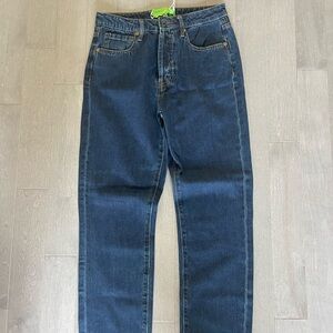Dark Indigo Straight Leg Jeans